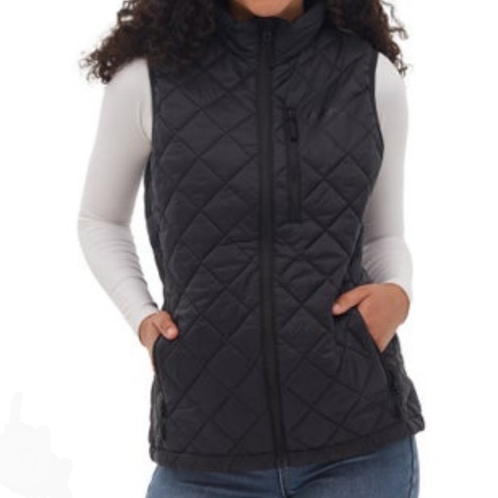 ⭐️ BENCH Quilted Black Women's Puffer Vest - Classic Lightweight Layer